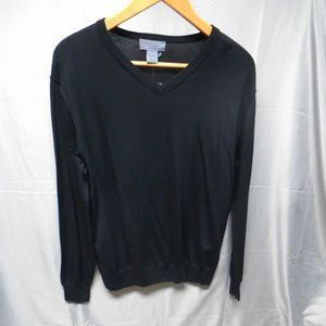 NWT For The Republic black V neck sweater L
